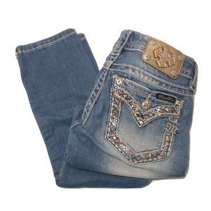 Miss Me Embellished Jeans Signature Crop Jeans Women's Size 25 JE7189C2 (26x25)